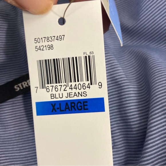 🆕Van Heusen Air Wick Cooling Zone Blue Polo Shirt Size XL - Picture 12 of 12